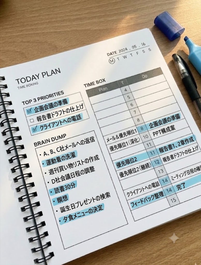 タイムボクシング実例 1