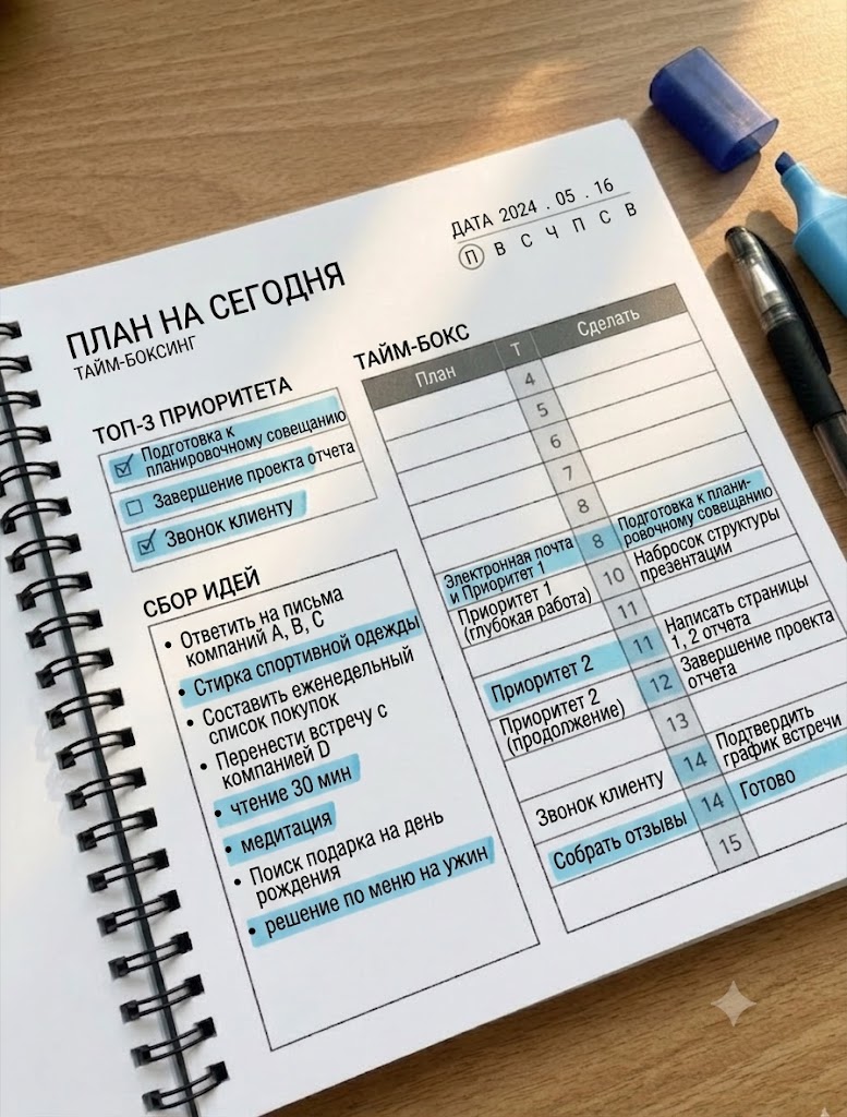 Таймбоксинг в жизни 1